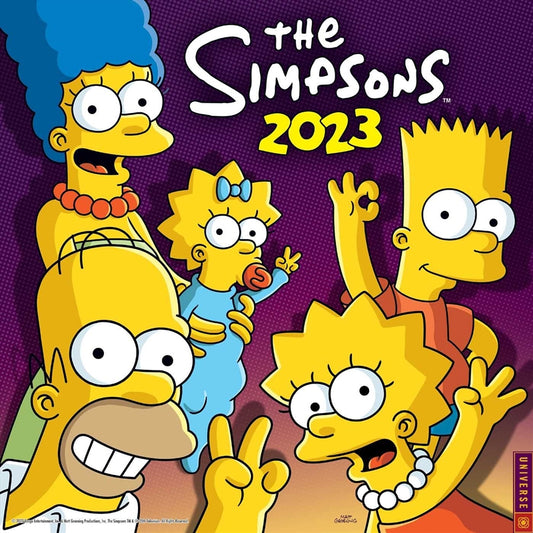 Simpsons Square Calendar 2023