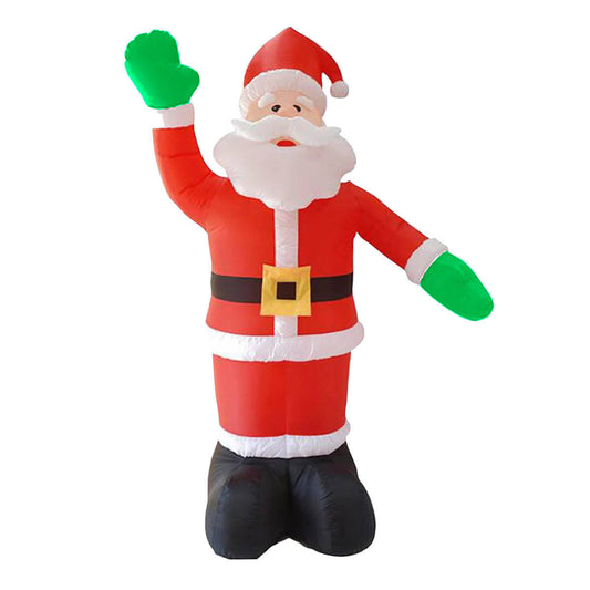 Christmas By Sas 2.4m Waving Santa Self Inflatable Bright LED Lighting