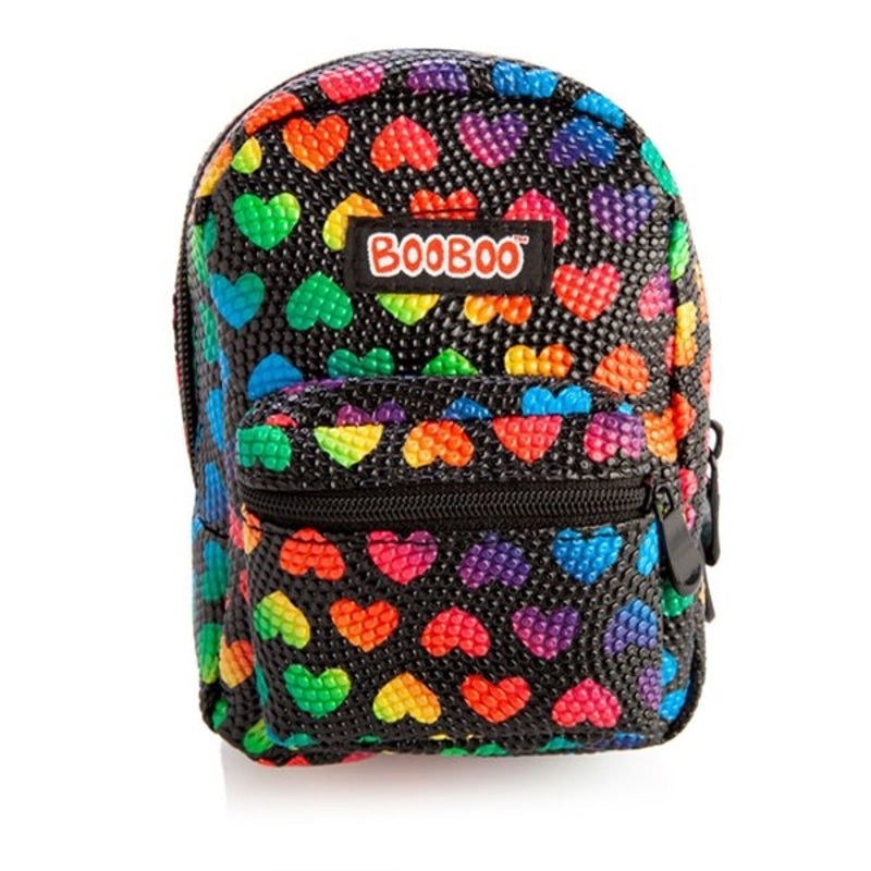 Black Rainbow Hearts BooBoo Mini Backpack